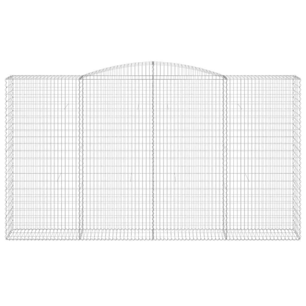 VidaXL Gabionengewölbe 400x50x220 240 cm aus verzinktem Eisen