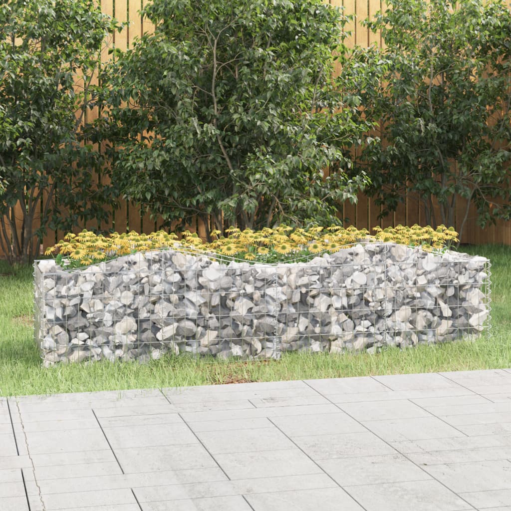 Vidaxx Gabionengewölbe erhöht 200x50x50 cm aus verzinktem Eisen