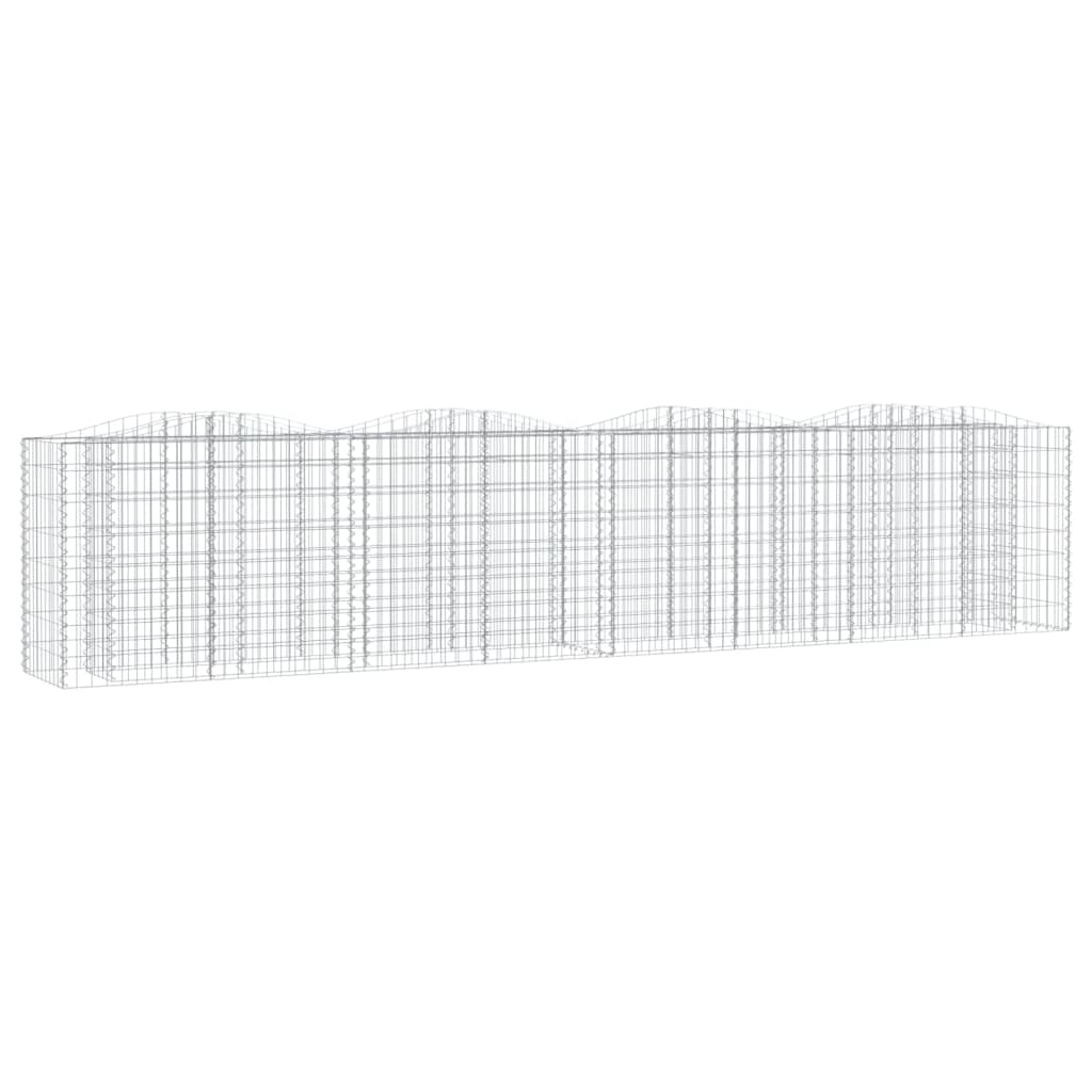VidaXL Gabionen-Gewölbe erhöht 400x50x100 cm aus verzinktem Eisen