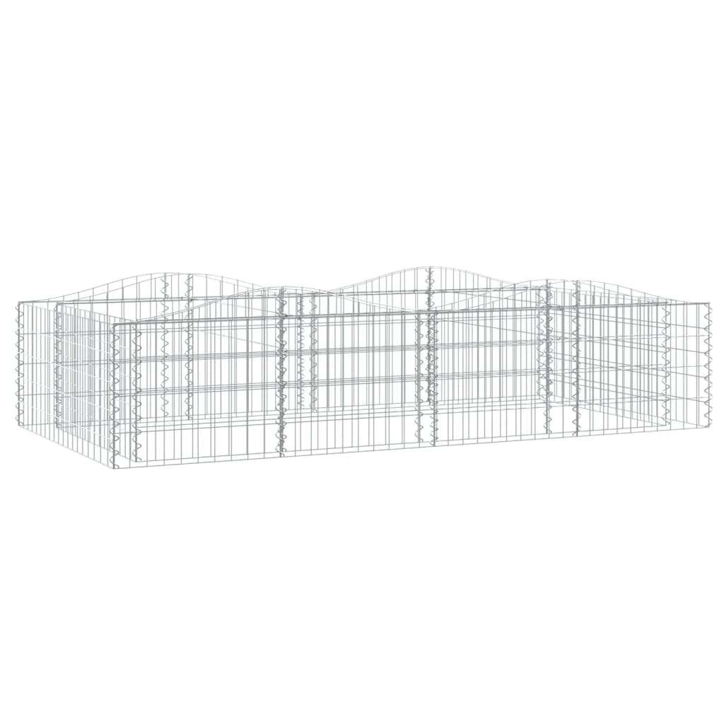 Vidaxx Gabionengewölbe erhöht 200x100x50 cm aus verzinktem Eisen