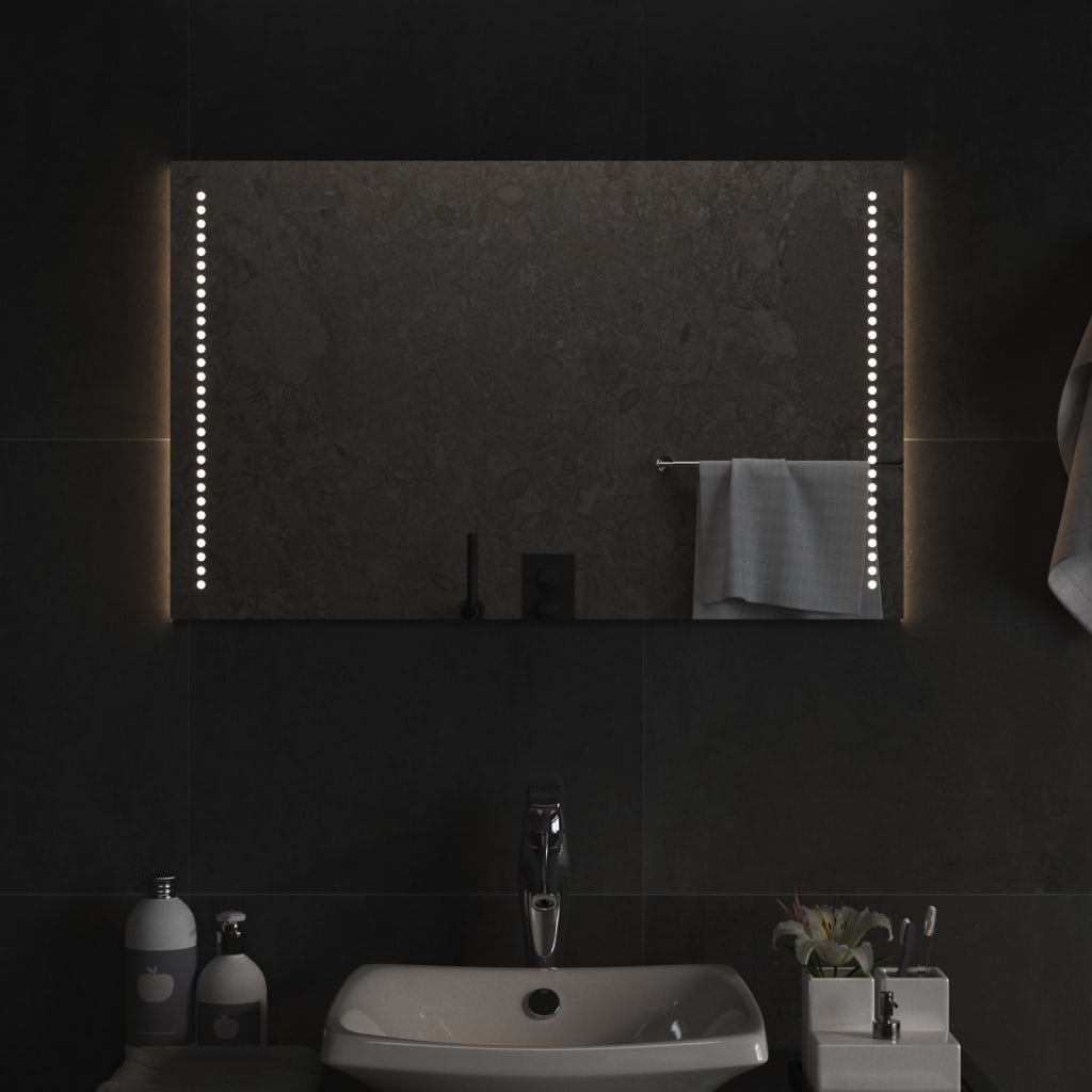 Vidaxl badkamerspiegel led 50x80 cm