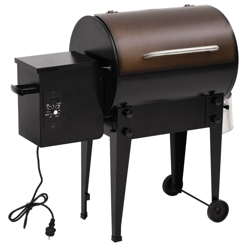 Vidaxl Pelletgrill 94 cm Eisen schwarz