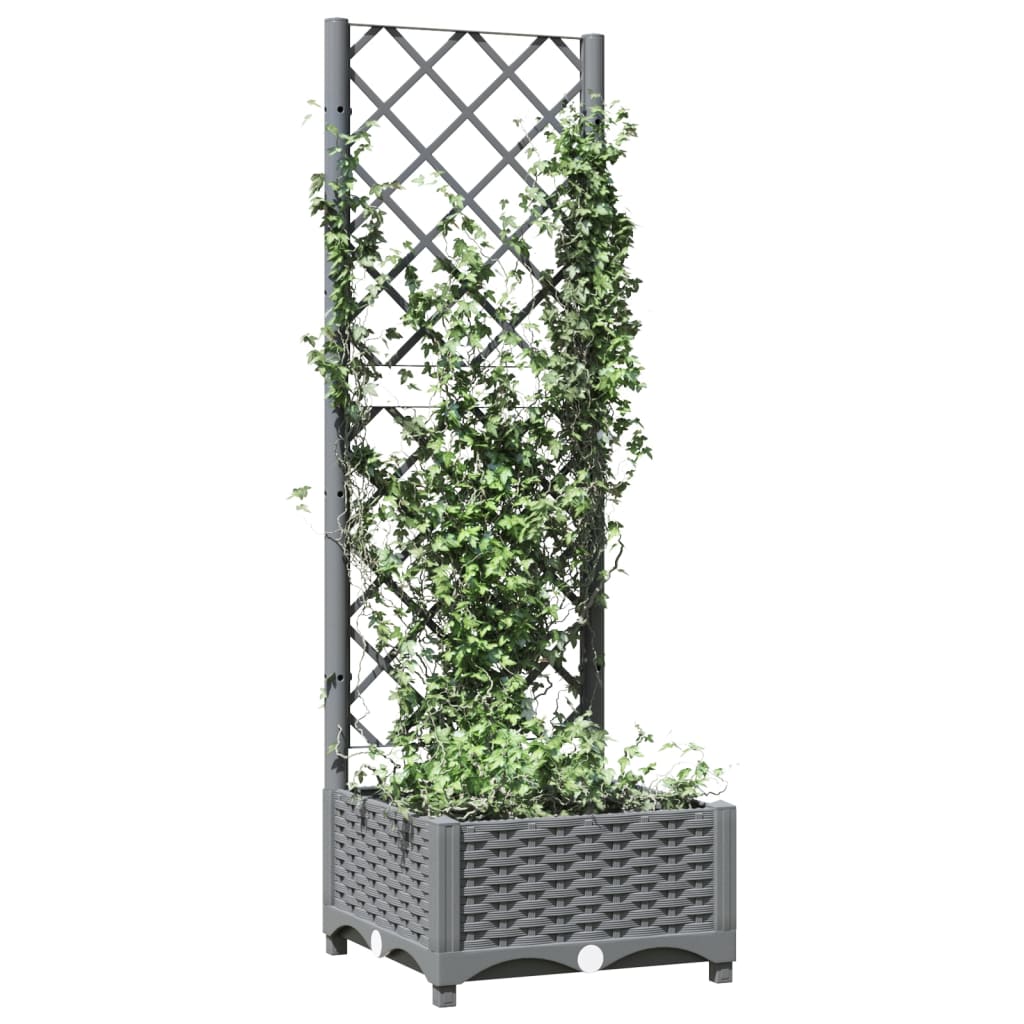 Vidaxx Pflanzgefäß mit Spalier 40x40x121,5 cm Polypropylen