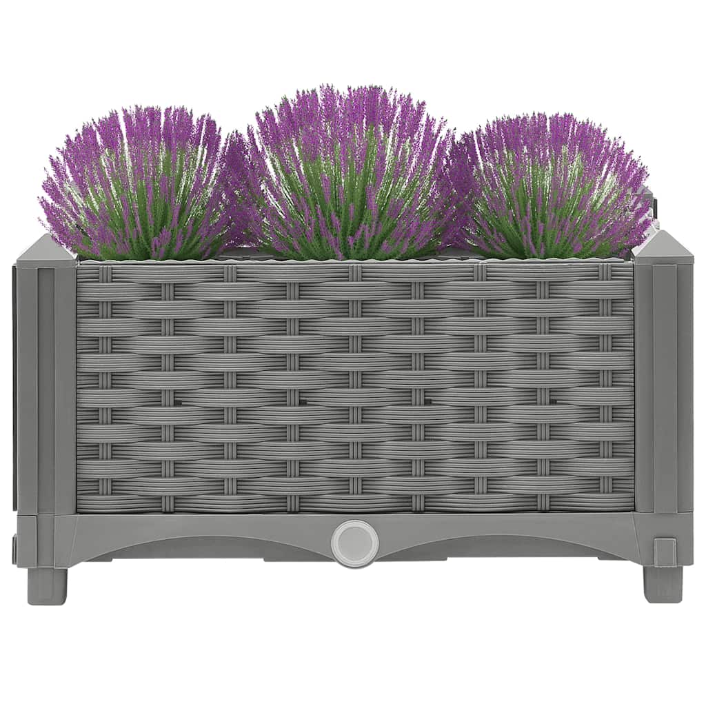 Vidaxl plantenbak verhoogd 40x40x23 cm polypropeen
