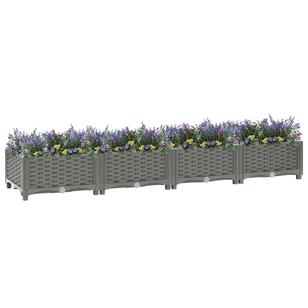 Vidaxx Pflanzgefäß erhöht 160x40x23 cm Polypropylen