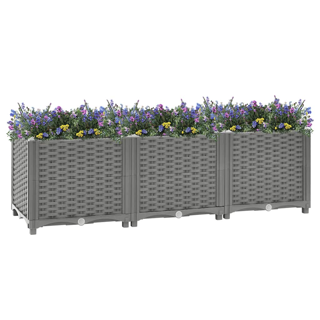 Vidaxx Pflanzgefäß erhöht 120x40x38 cm Polypropylen