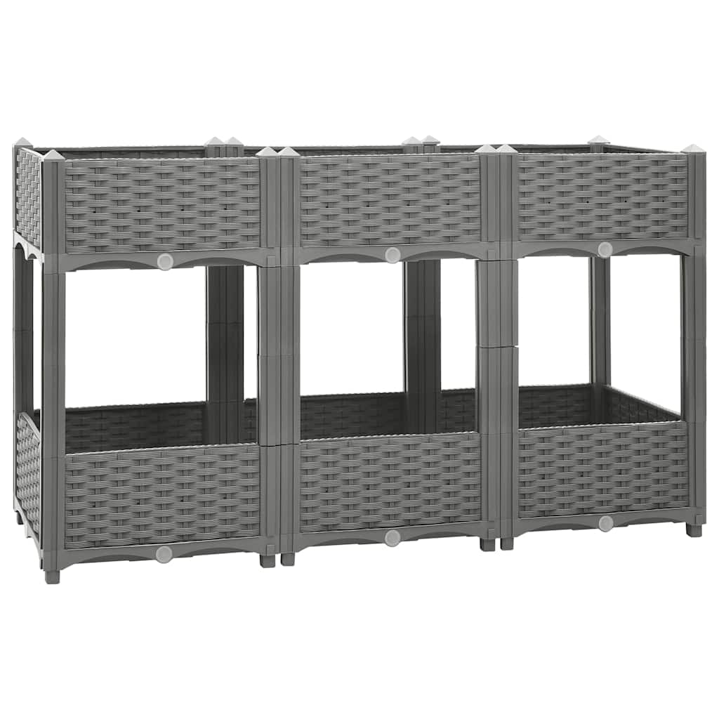 Vidaxx Pflanzgefäß erhöht 120x40x71 cm Polypropylen