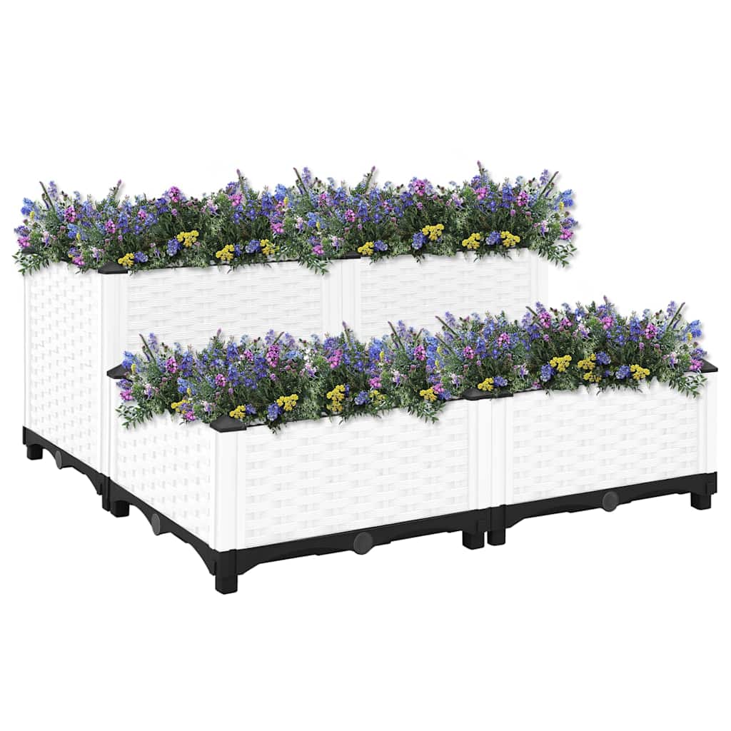 VidaXL Pflanzgefäß erhöht 80x80x38 cm Polypropylen