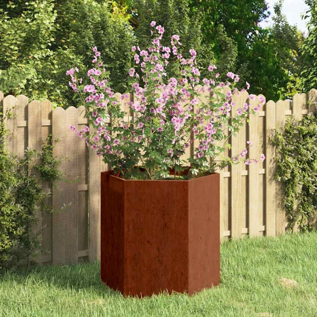 Vidaxx Pflanzgefäß rostig 40x40x45 cm Cortenstahl