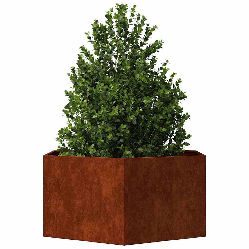 Vidaxx Pflanzgefäß rostig 90x90x45 cm Cortenstahl