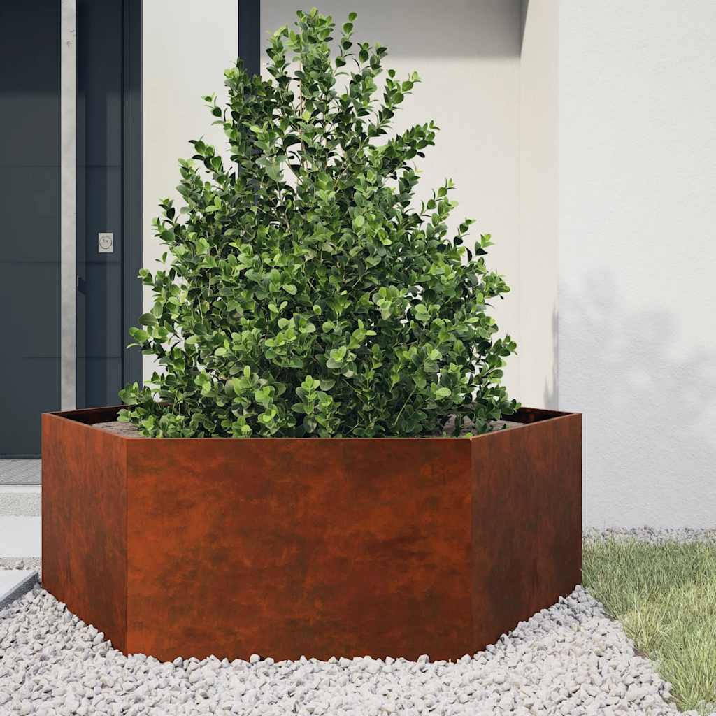 Vidaxx Pflanzgefäß rostig 138x120x45 cm Cortenstahl
