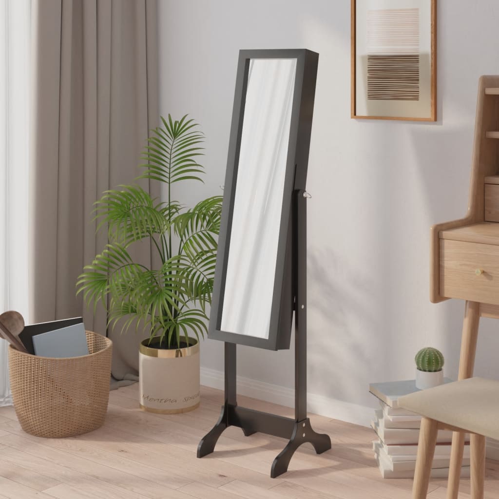 Vidaxx Spiegel freistehend 34x37x146 cm schwarz