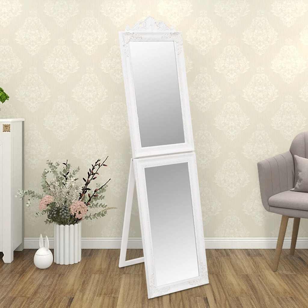 Vidaxx Spiegel freistehend 50x200 cm weiß