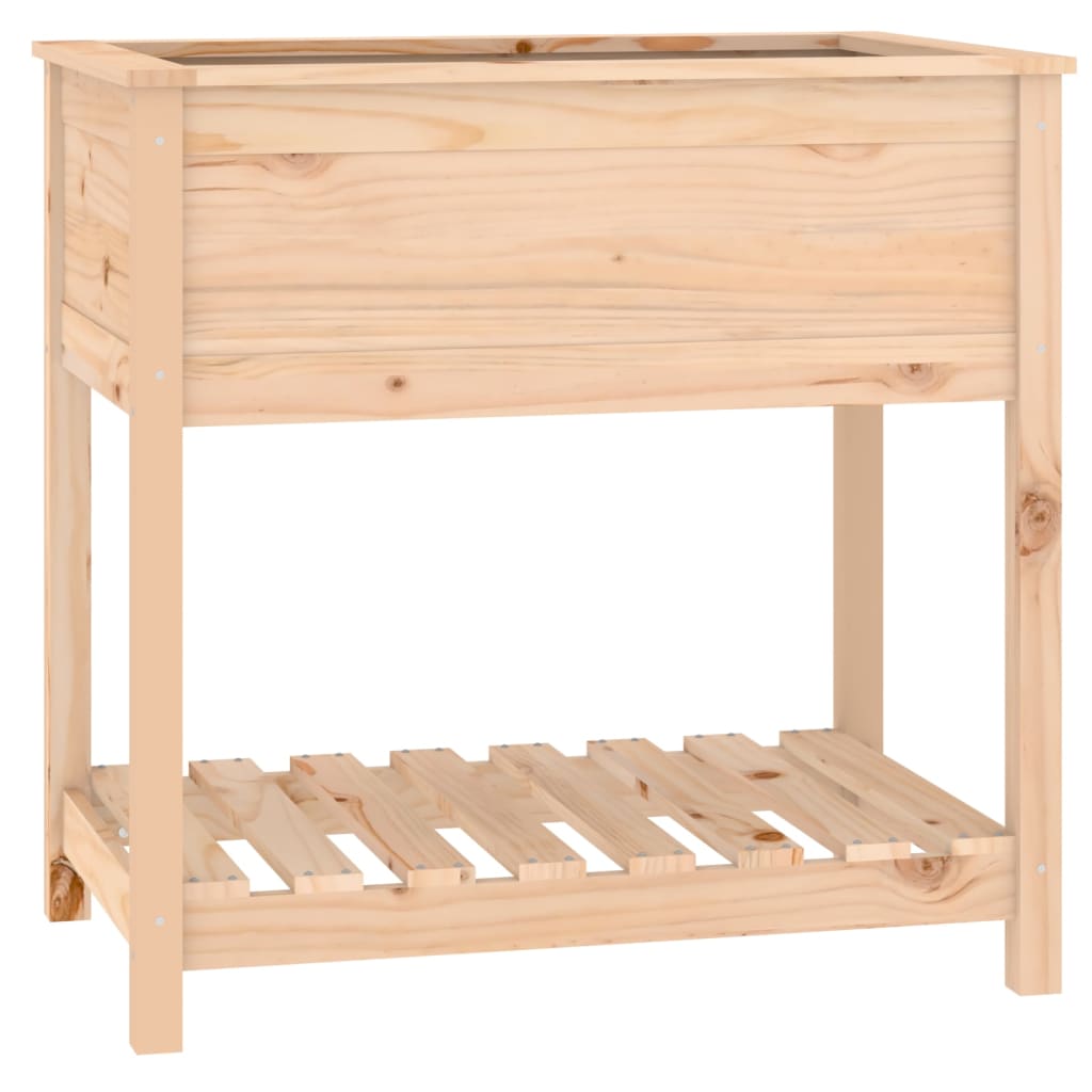 Vidaxx Pflanzgefäß mit Ablage 82,5x54x81 cm massives Kiefernholz