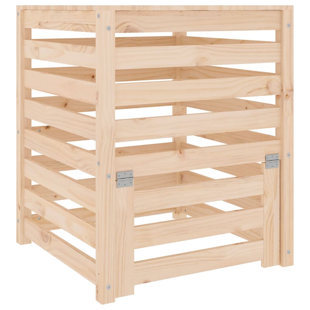 Vidaxx Kompostbehälter 63,5x63,5x77,5 cm massives Kiefernholz