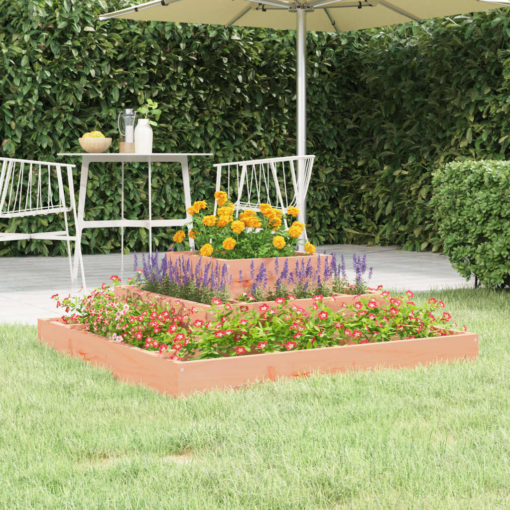 Vidaxx Pflanzgefäß 80x80x27 cm massives Douglasholz