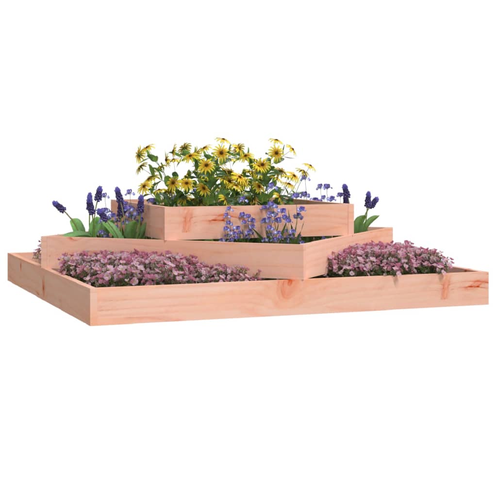 Vidaxl plantenbak 112x112x27 cm massief douglashout