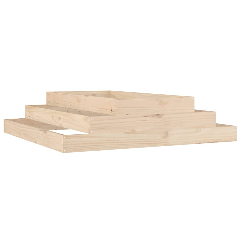 Vidaxx Pflanzgefäß 110x110x27 cm massives Kiefernholz