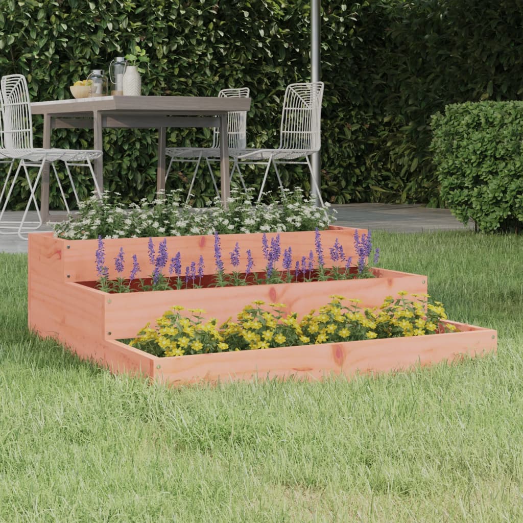 Vidaxl plantenbak 78x78x27 cm massief douglashout