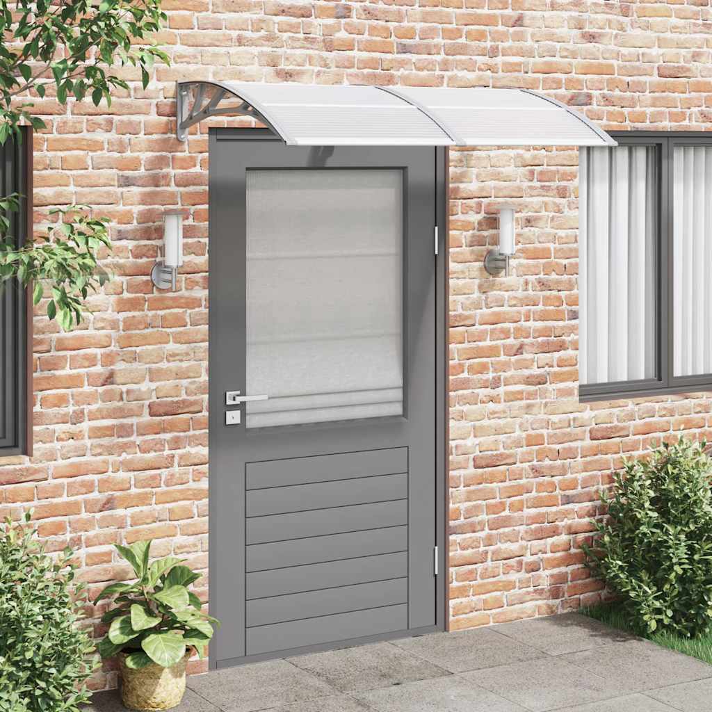 Vidaxx Türvordach 150x100 cm Polycarbonat grau
