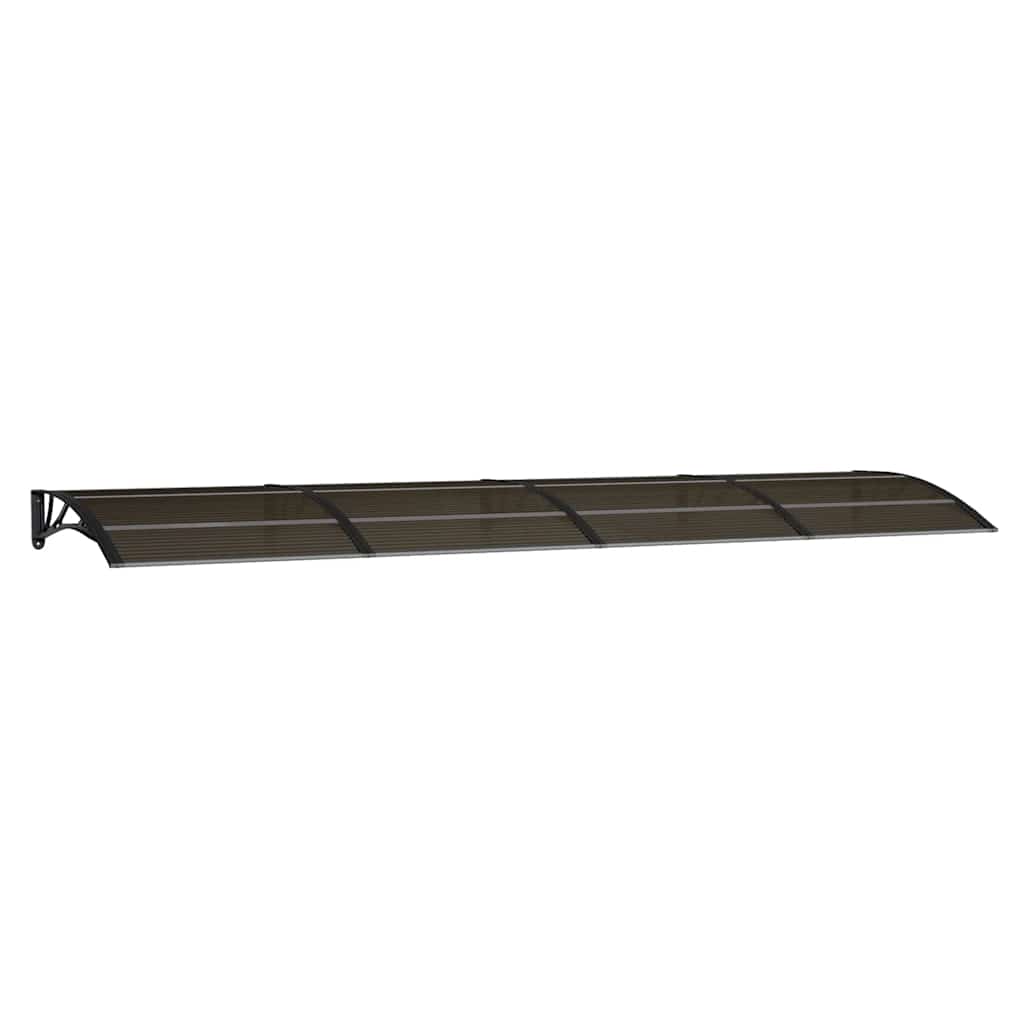 Vidaxx Türvordach 400x100 cm Polycarbonat schwarz