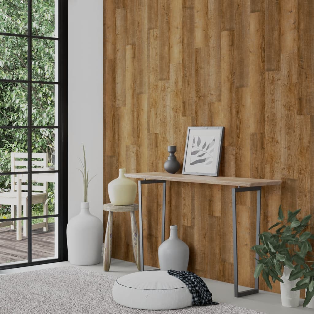 Vidaxx Wandpaneele Holzoptik 2,06 m² PVC Braun