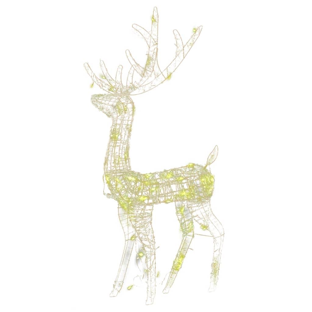 VidaXL Weihnachtsdekoration Rentier 2 Stk. 120 cm Acryl warmweiß