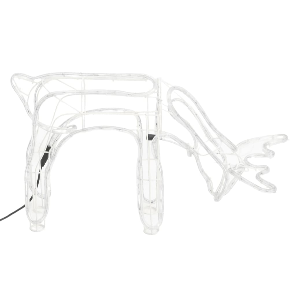 VidaXL Weihnachtsfigur Rentier 3 Stück 73x31x45 cm kaltweiß