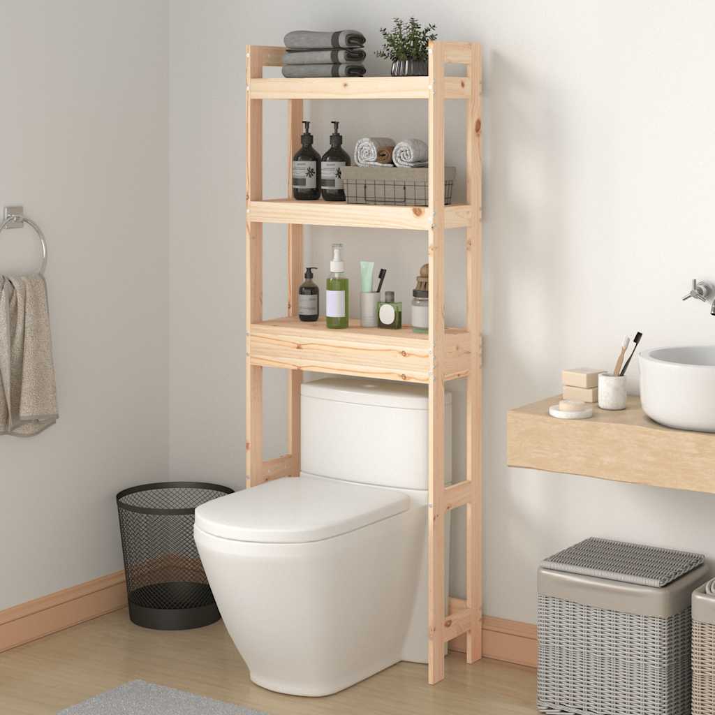 Vidaxx Toilettenständer 63x26x171 cm aus massivem Kiefernholz