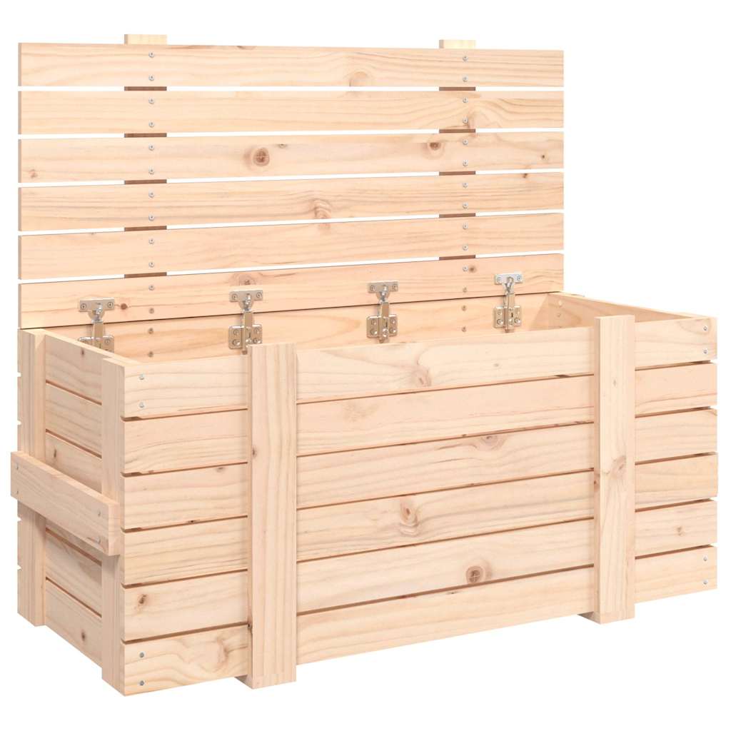 Vidaxl opbergbox 91x40,5x42 cm massief grenenhout