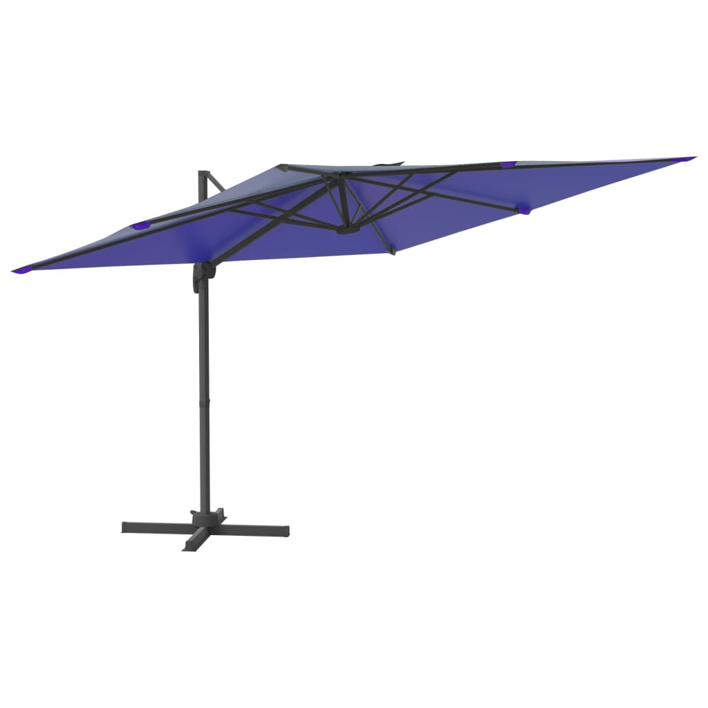 Vidaxx schwimmender Sonnenschirm mit LED-Beleuchtung 400x300 cm azurblau