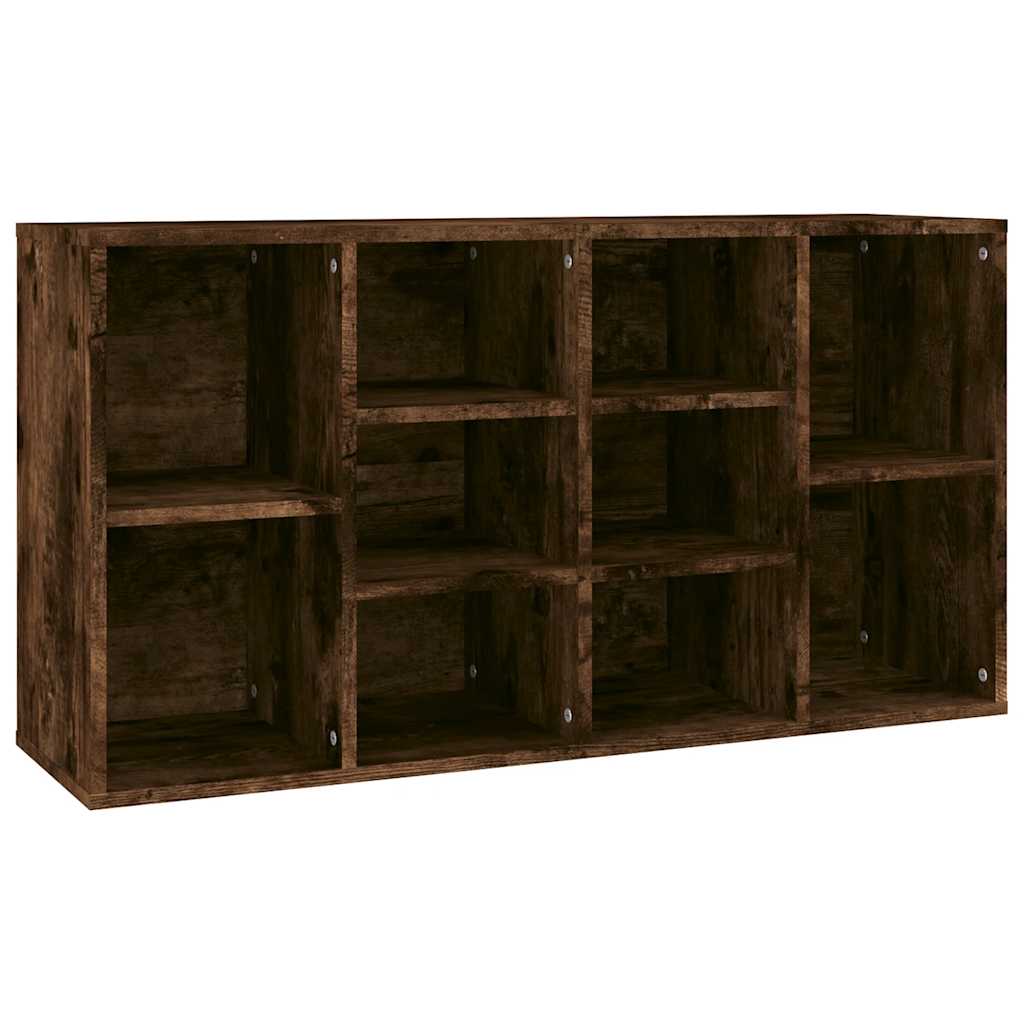 Vidaxl schoenenbank 103x30x55 cm bewerkt hout gerookt eikenkleurig