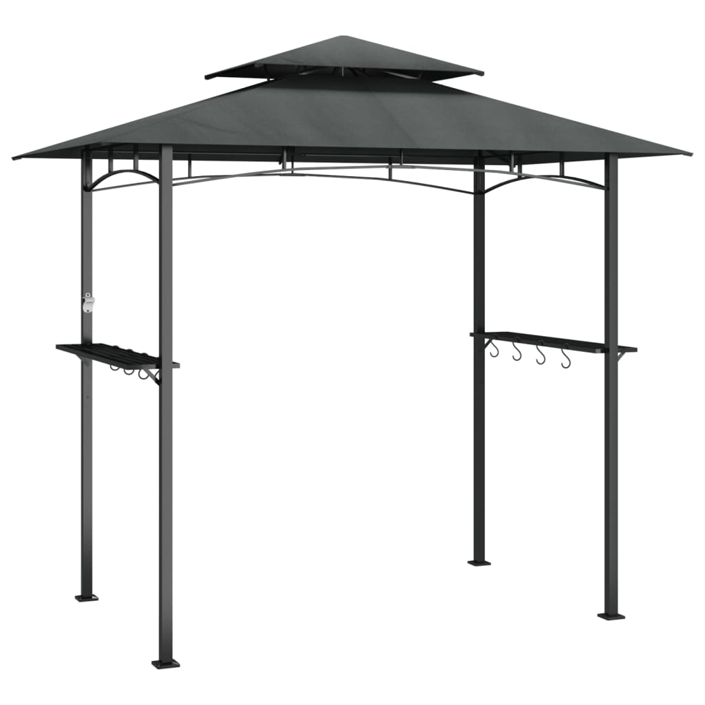 Vidaxx Grillüberdachung 240x150x243 cm Stahl Anthrazit