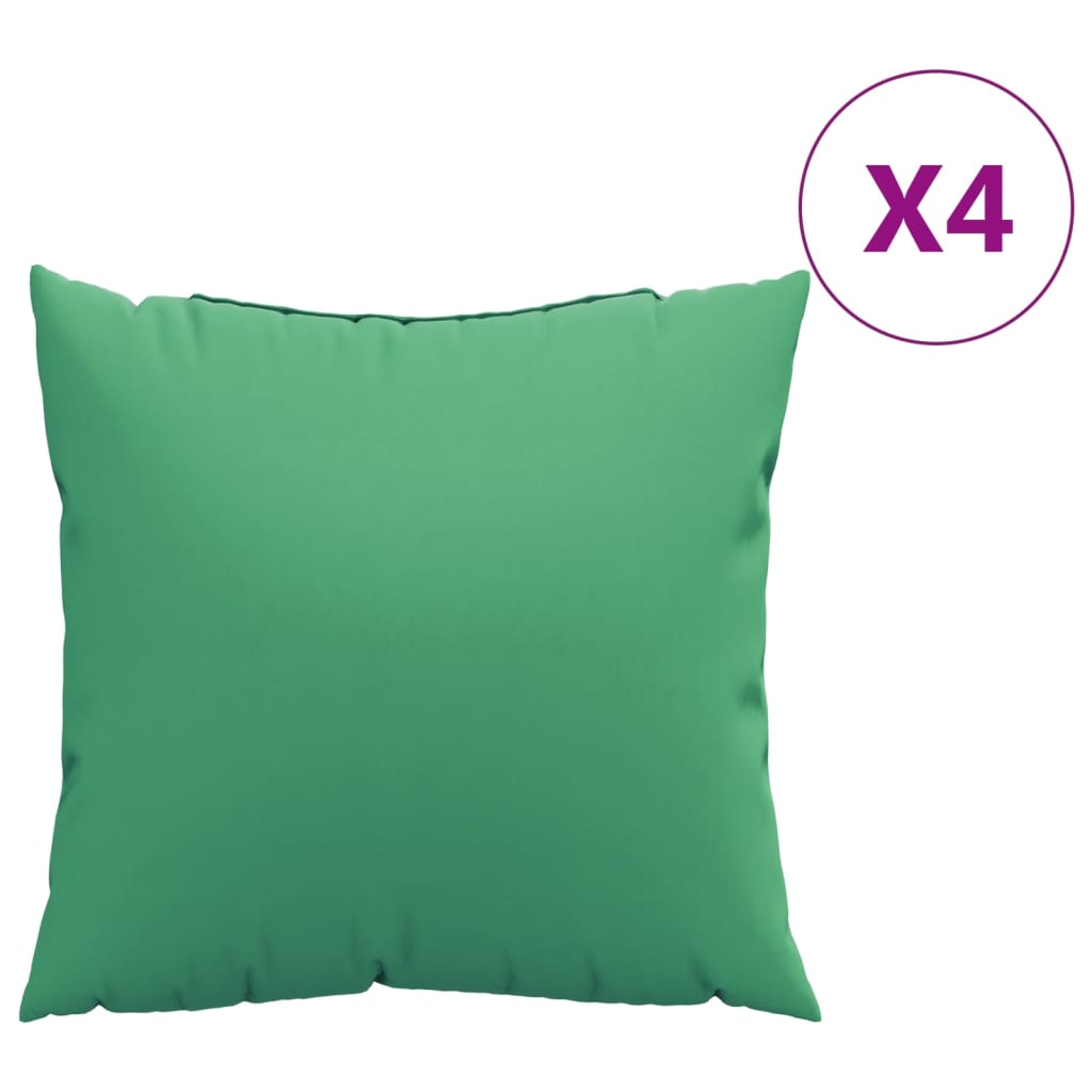 VidaXL Sofakissen 4 Stück 40x40 cm Stoff grün