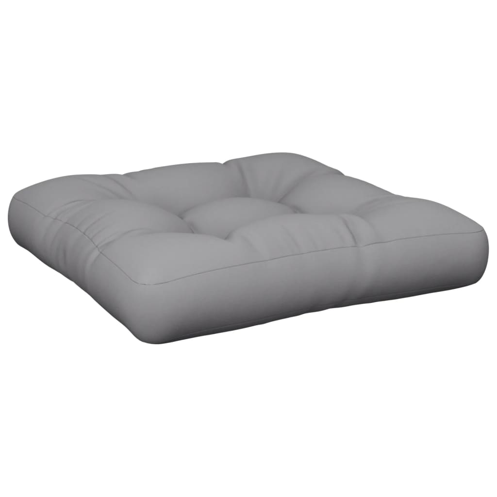 VidaXL Palettenkissen 60x60x12 cm Stoff grau