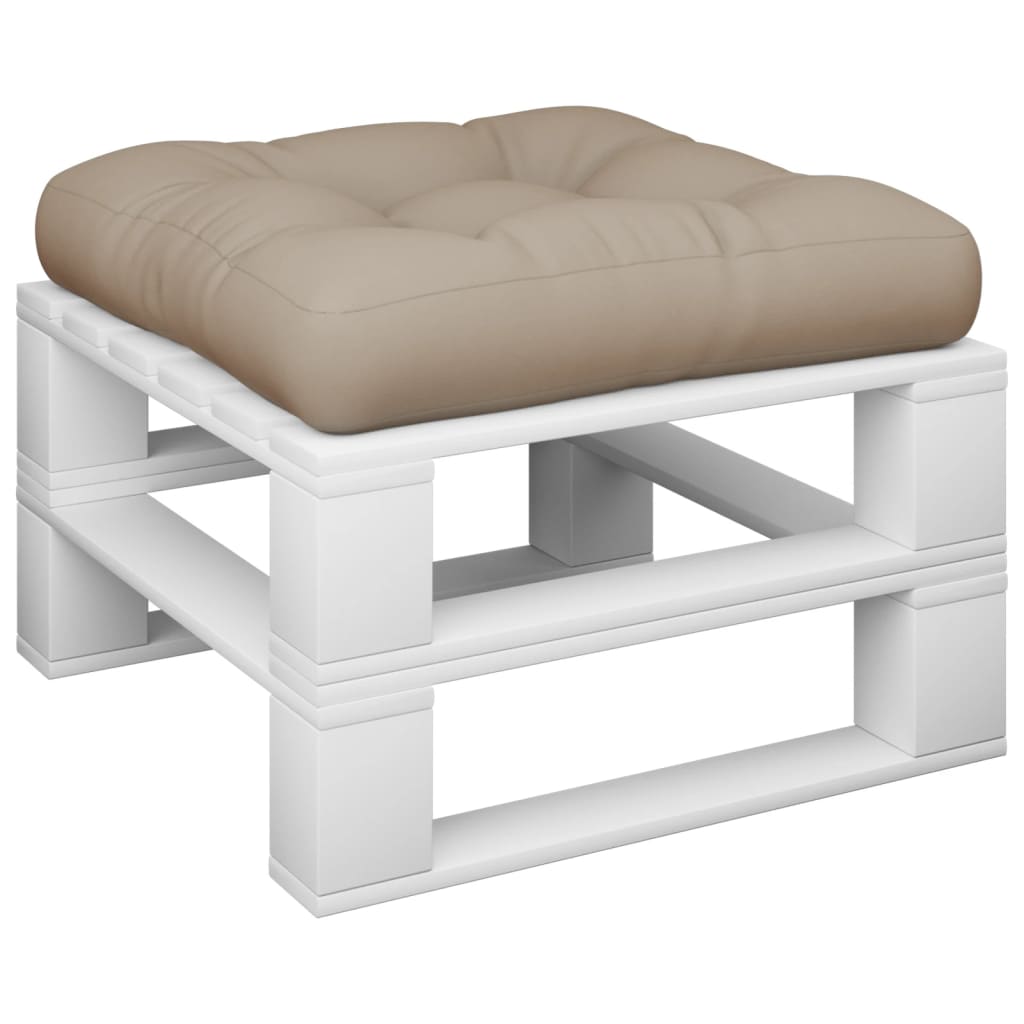 VidaXL Palettenkissen 60x60x12 cm Stoff Taupe