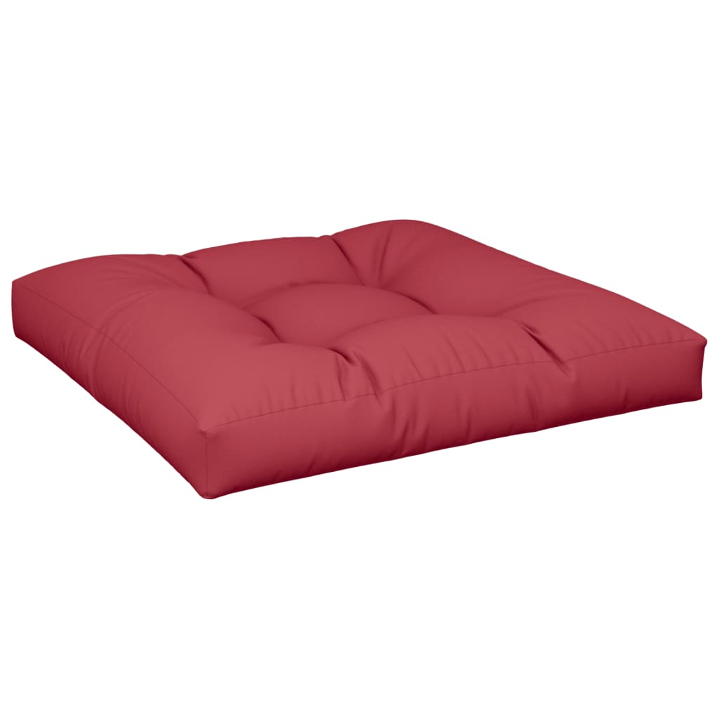 VidaXL Palettenkissen 80x80x12 cm Stoff weinrot