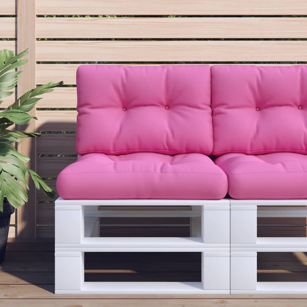 VidaXL Palettenkissen 60x40x12 cm Stoff rosa