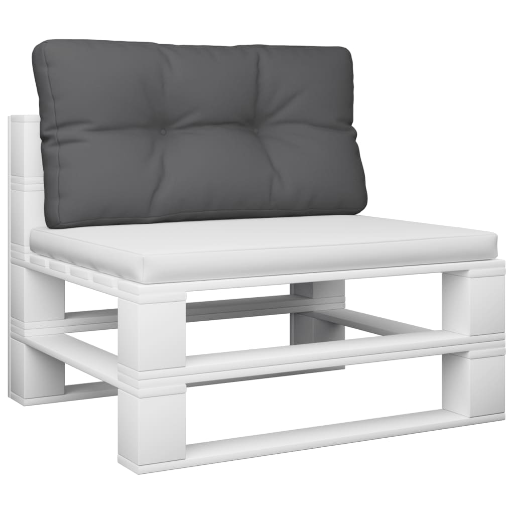 VidaXL Palettenkissen 80x40x12 cm Stoff Anthrazit