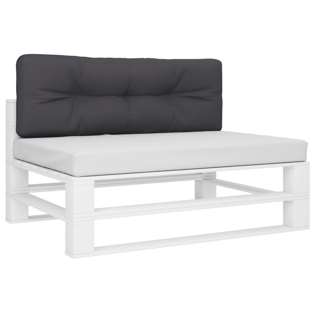 VidaXL Palettenkissen 120x40x12 cm Stoff Anthrazit