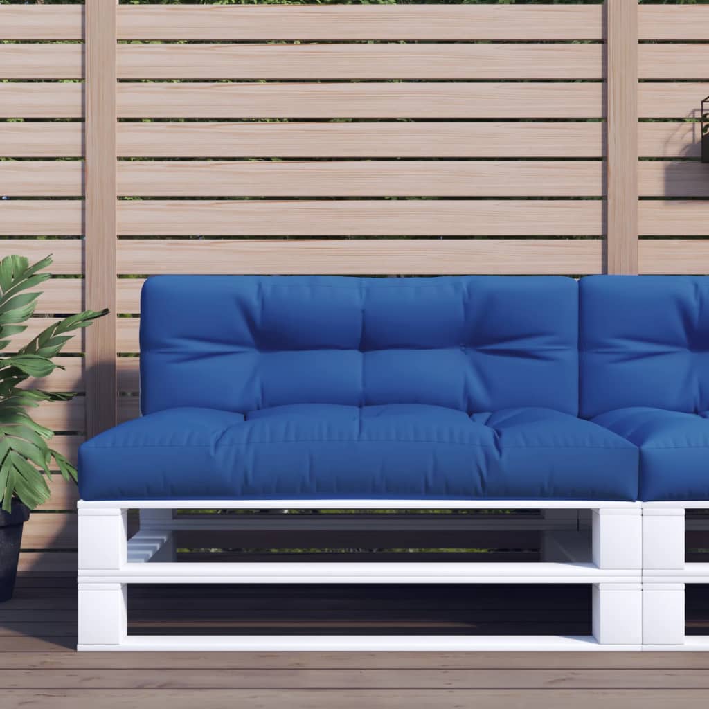 VidaXL Palettenkissen 120x40x12 cm Stoff Königsblau