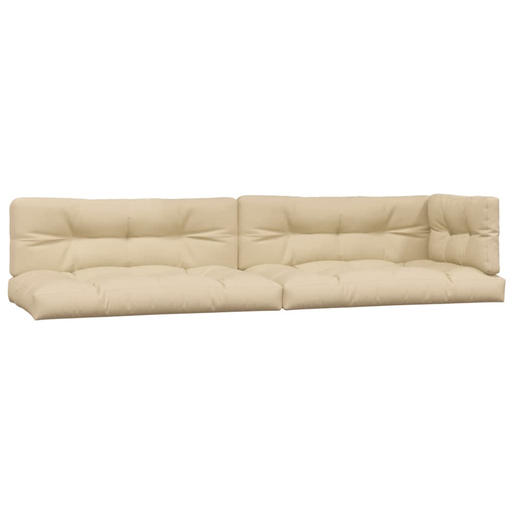 VidaXL Palettenkissen 5 Stück Stoff Beige