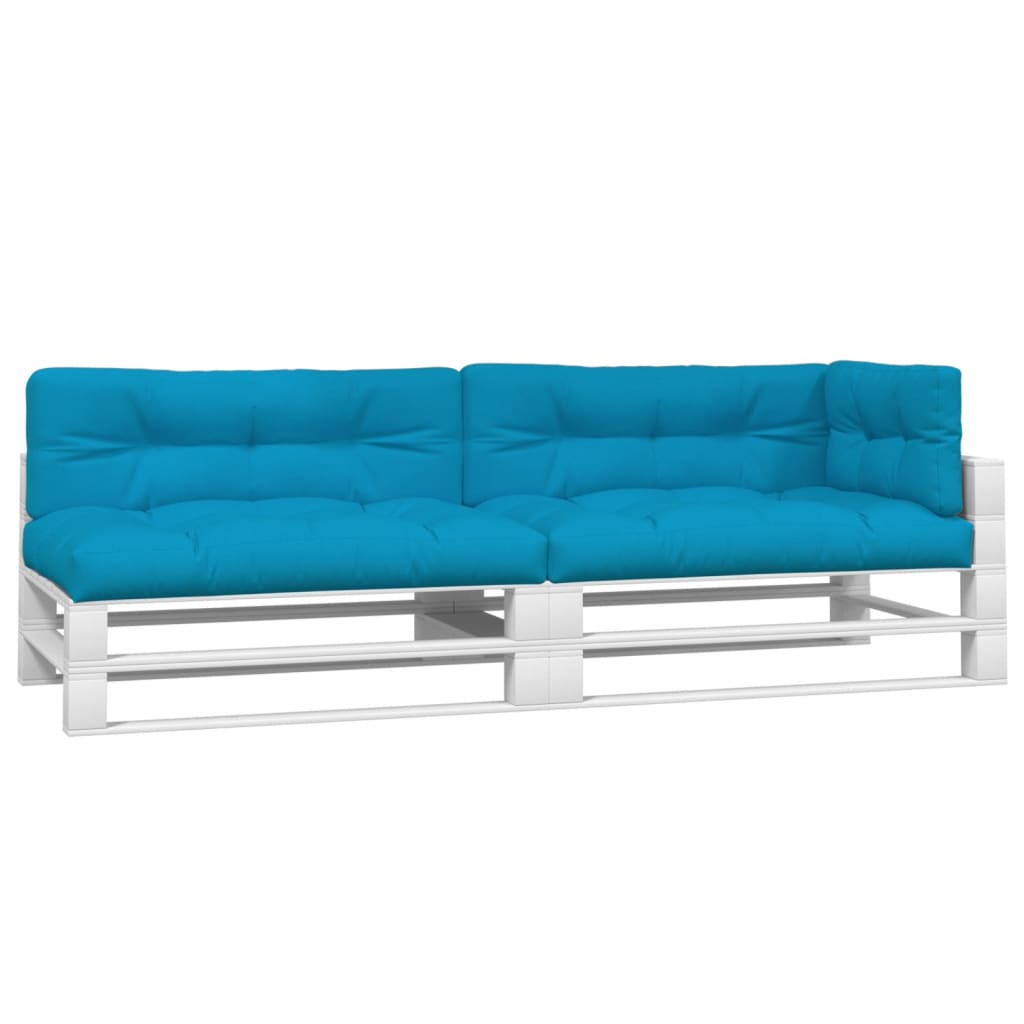 VidaXL Palettenkissen 5 Stück Stoff Blau