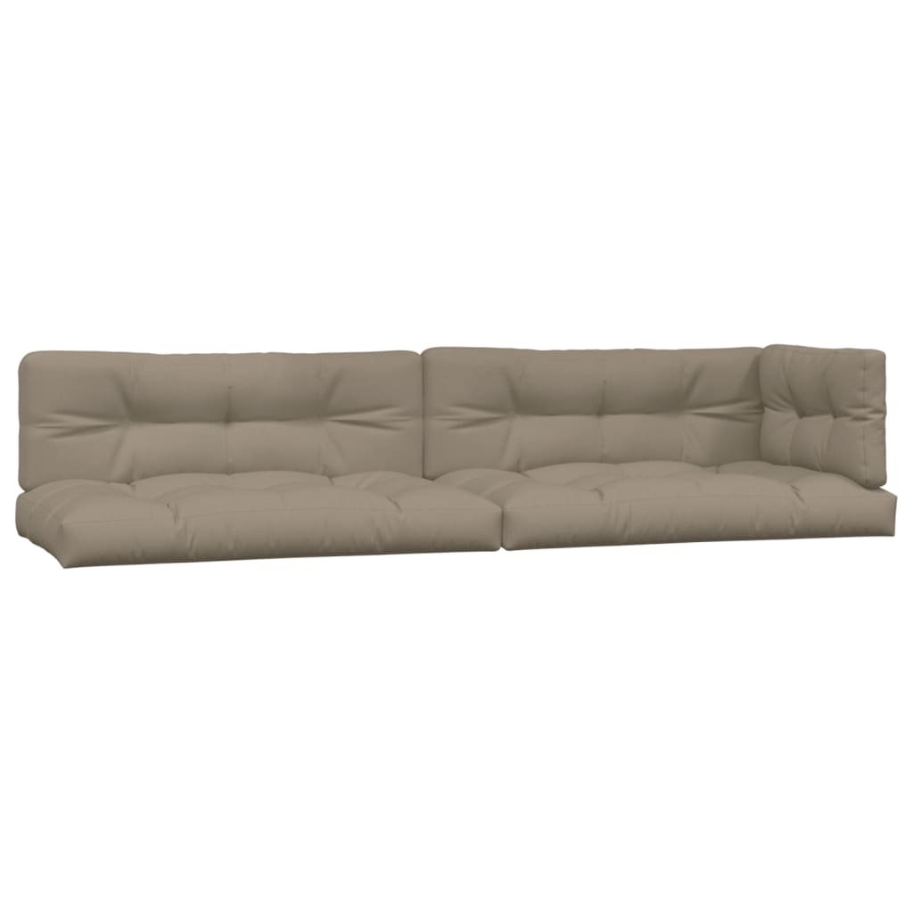 VidaXL Palettenkissen 5 Stück Stoff Taupe