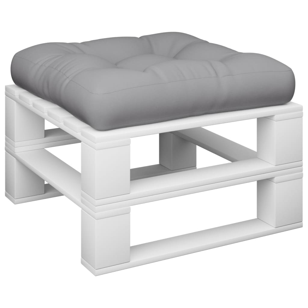 VidaXL Palettenkissen 58x58x10 cm Stoff grau