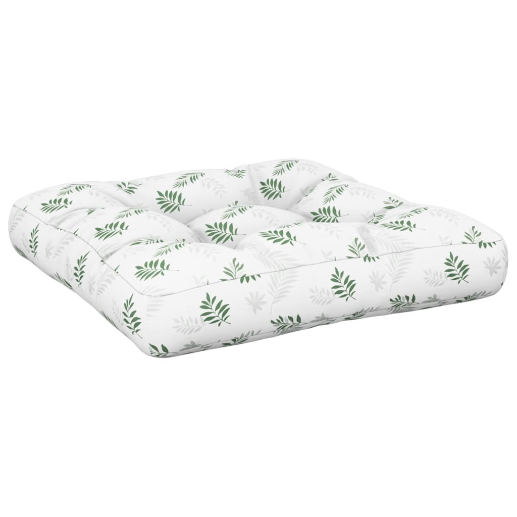 VidaXL Palettenkissen Blattmuster 58x58x10 cm Oxford-Stoff