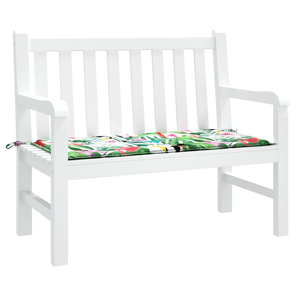 VidaXL Gartenbankauflage 100x50x4 cm Oxford-Stoff mehrfarbig