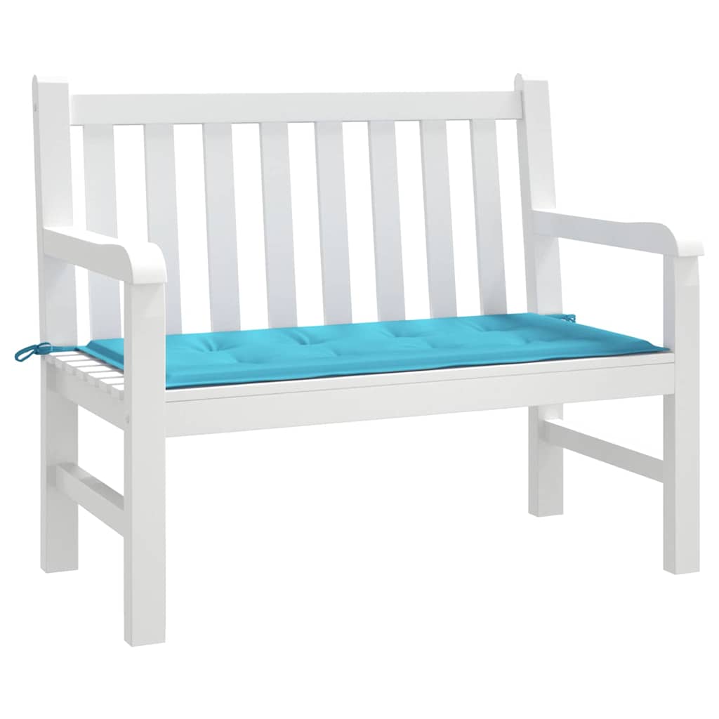 Vidaxl stoel pad effen turquoise 100 x 50 x 3 cm oxford stof