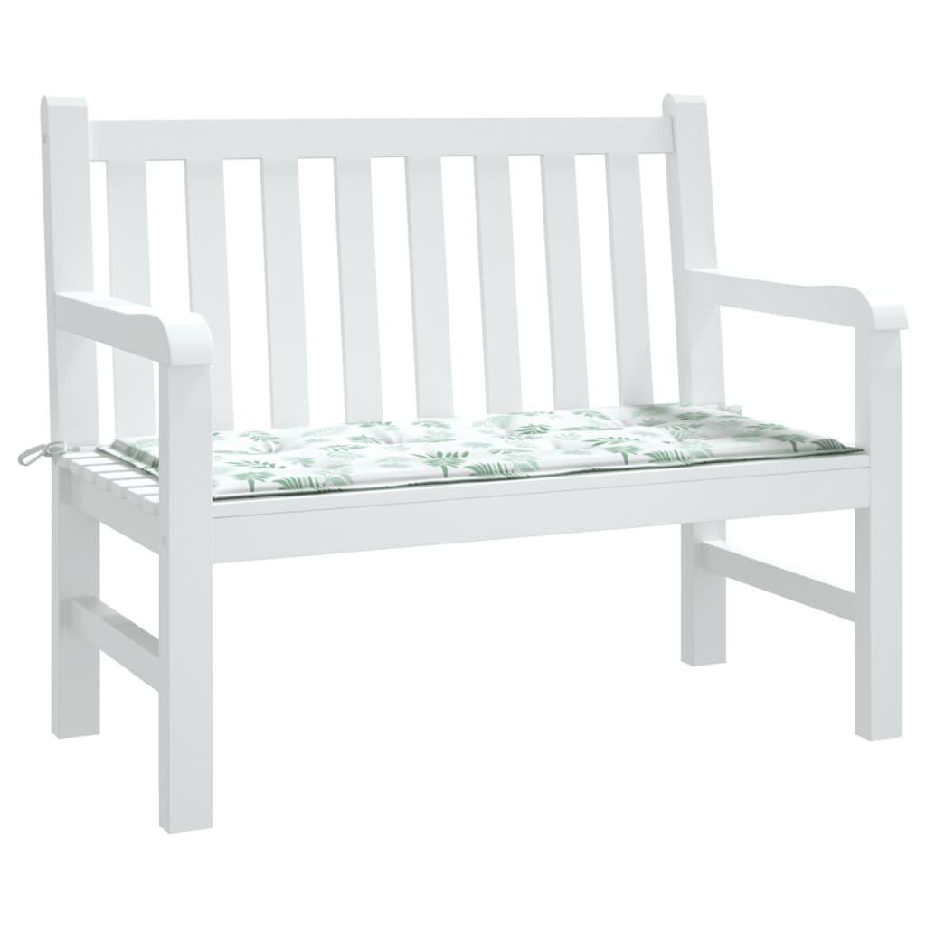 Vidaxx Gartenbankauflage 120x50x3 cm Oxford-Stoff mit Blattmuster