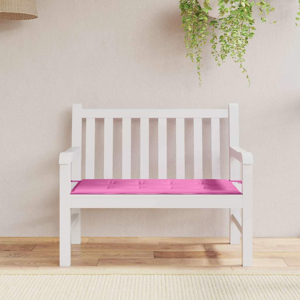 Vidaxl stoel pad effen roze 120 x 50 x 3 cm oxford stof